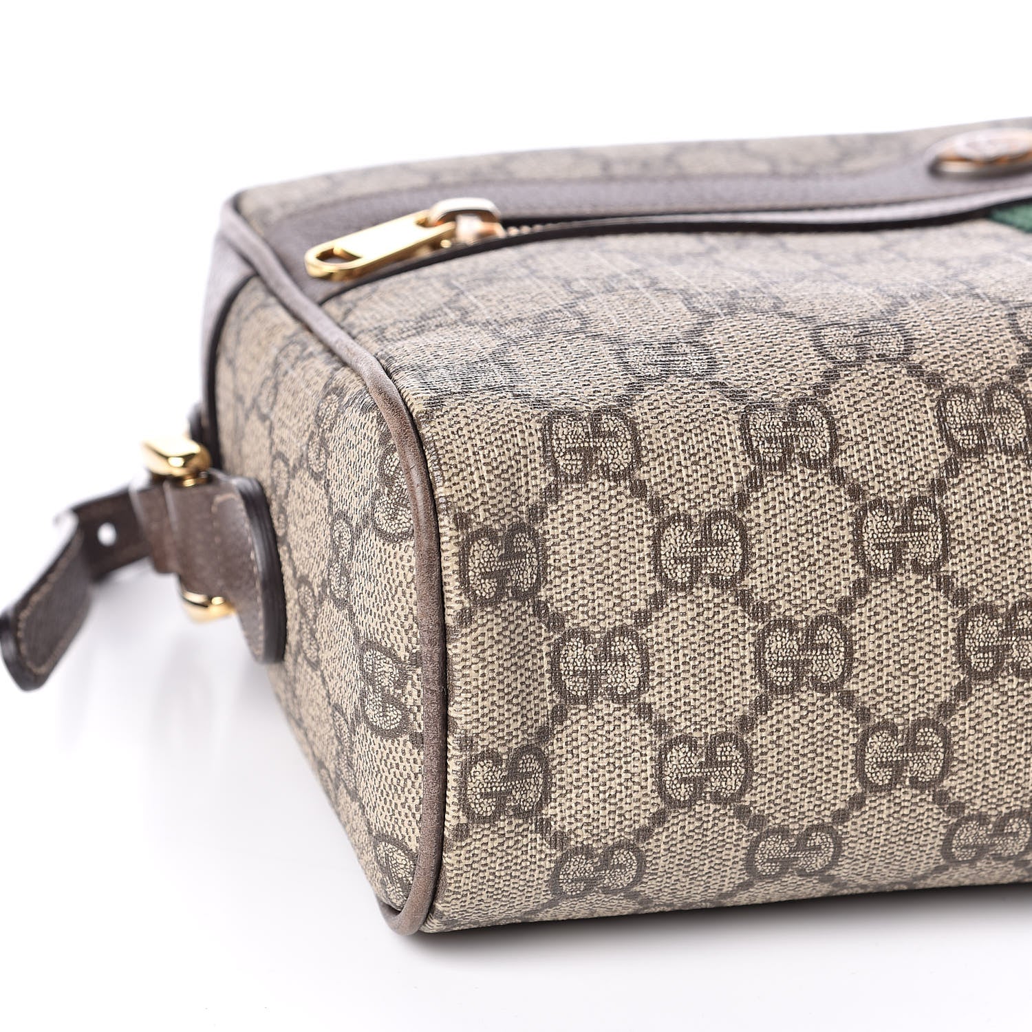 Gucci GG Supreme Monogram Web Small Ophidia Shoulder Bag Brown 8 of 10