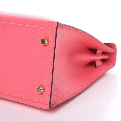 Hermes Epsom Kelly Sellier 28 Rose Azalee 30 of 33