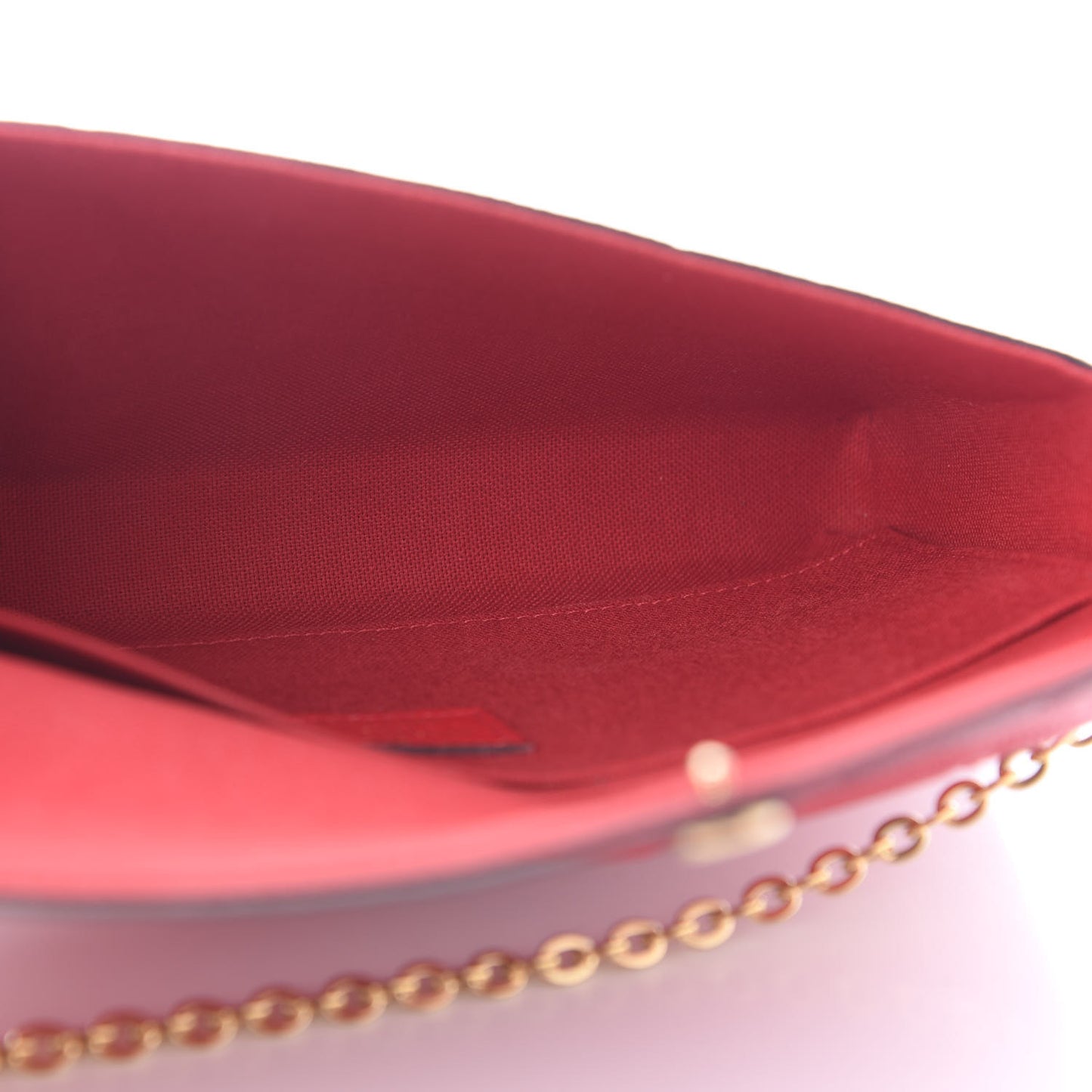 Empreinte Pochette Felicie Chain Wallet Cherry