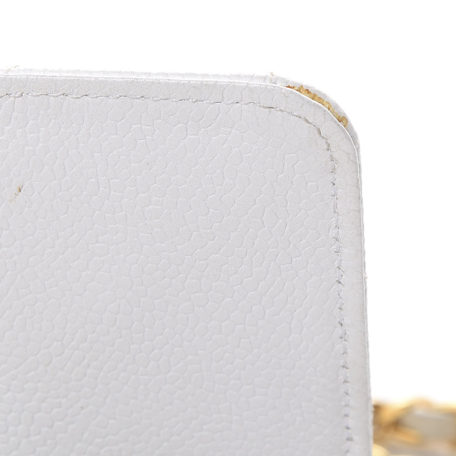 Chanel Caviar Quilted Single Flap Shoulder Bag White 14 of 15