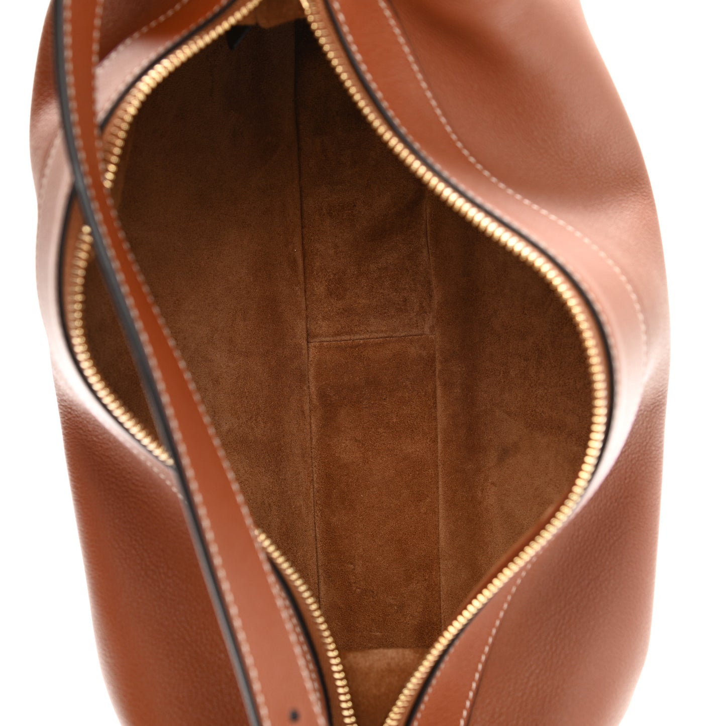 Supple Calfskin Medium Romy Shoulder Bag Tan