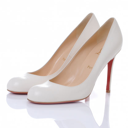 Christian Louboutin Kid Simple 100 Pumps 40.5 Stone 3 of 7