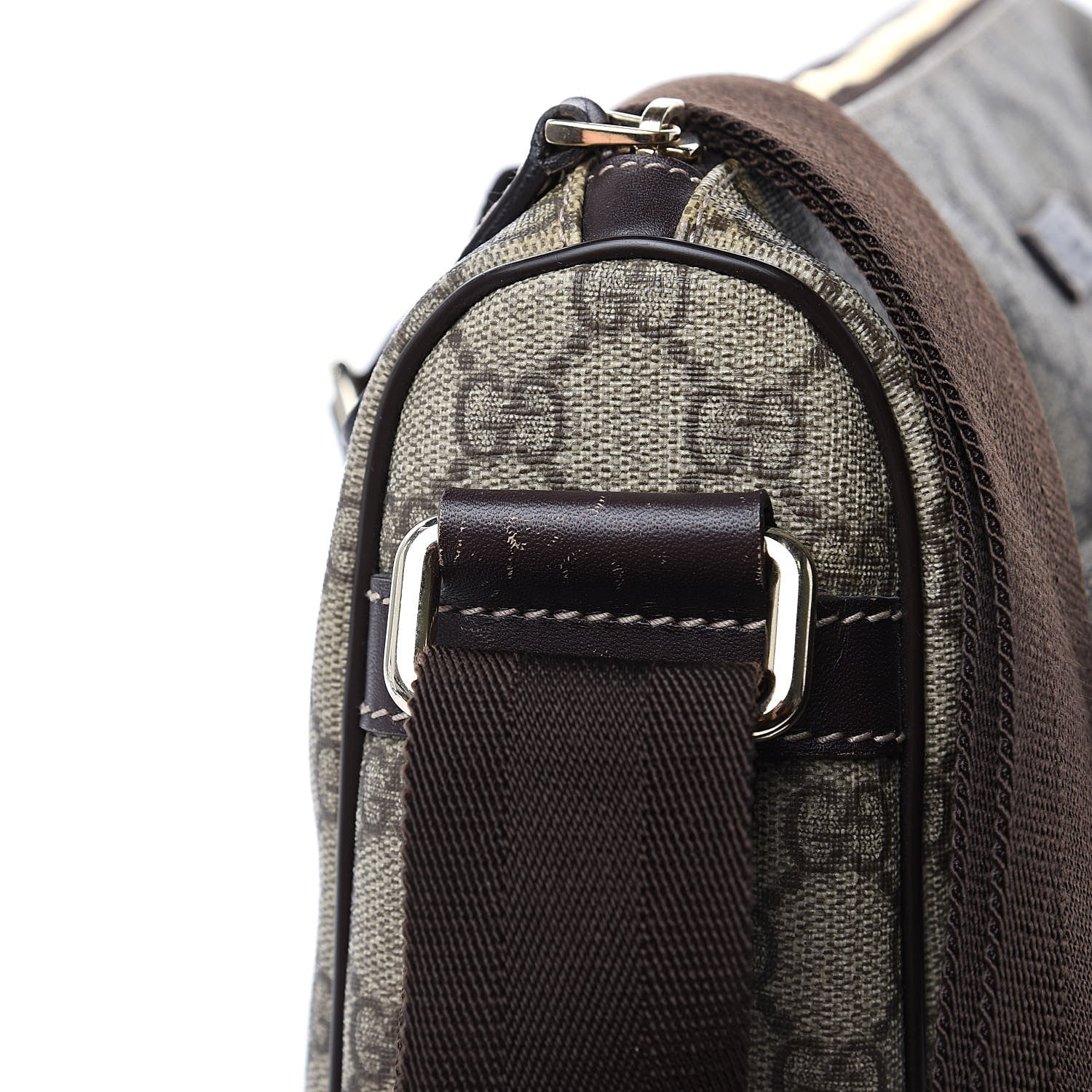 Gucci GG Plus Monogram Front Pocket Messenger Dark Brown 12 of 12