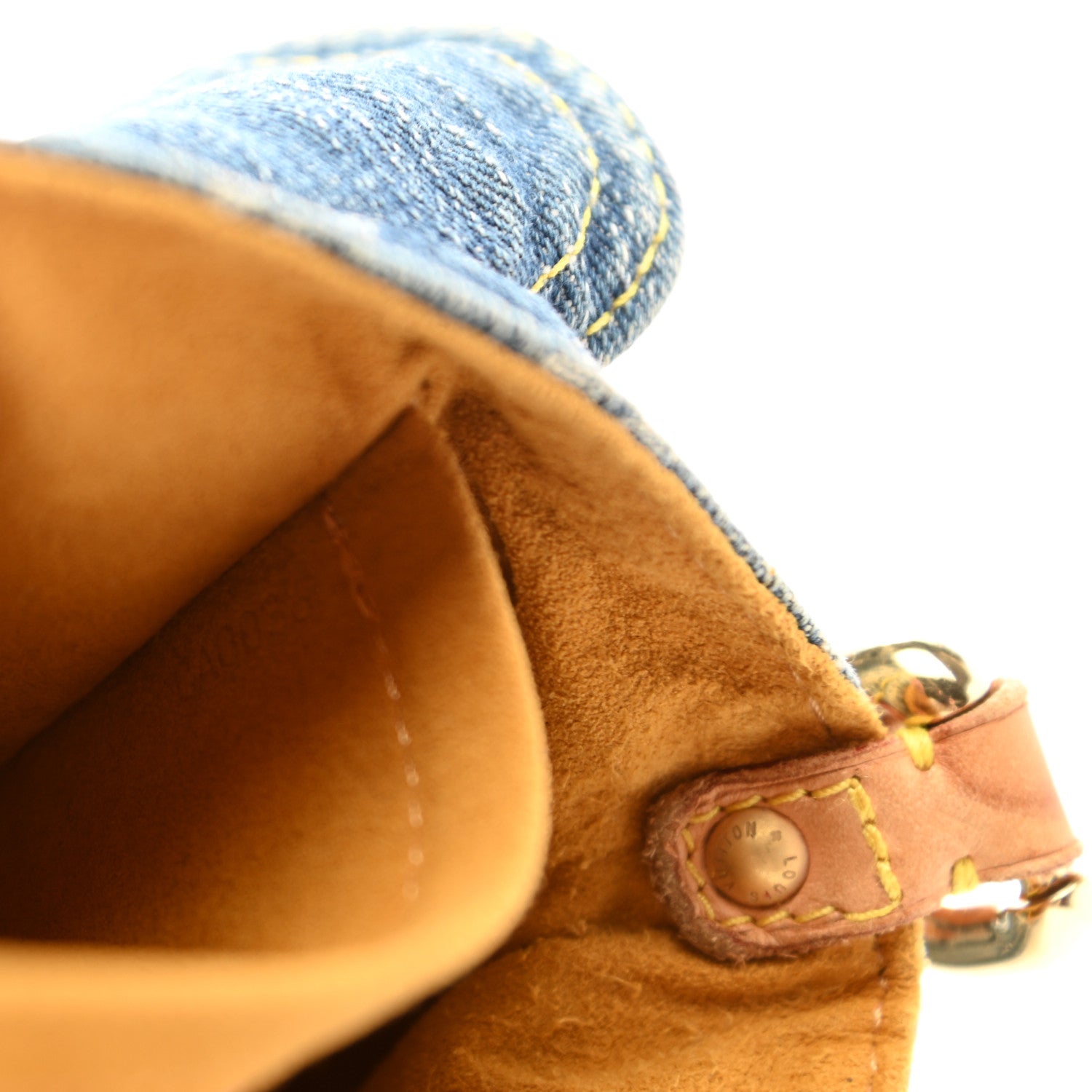 Louis Vuitton Monogram Denim Mini Pleaty Blue 7 of 10