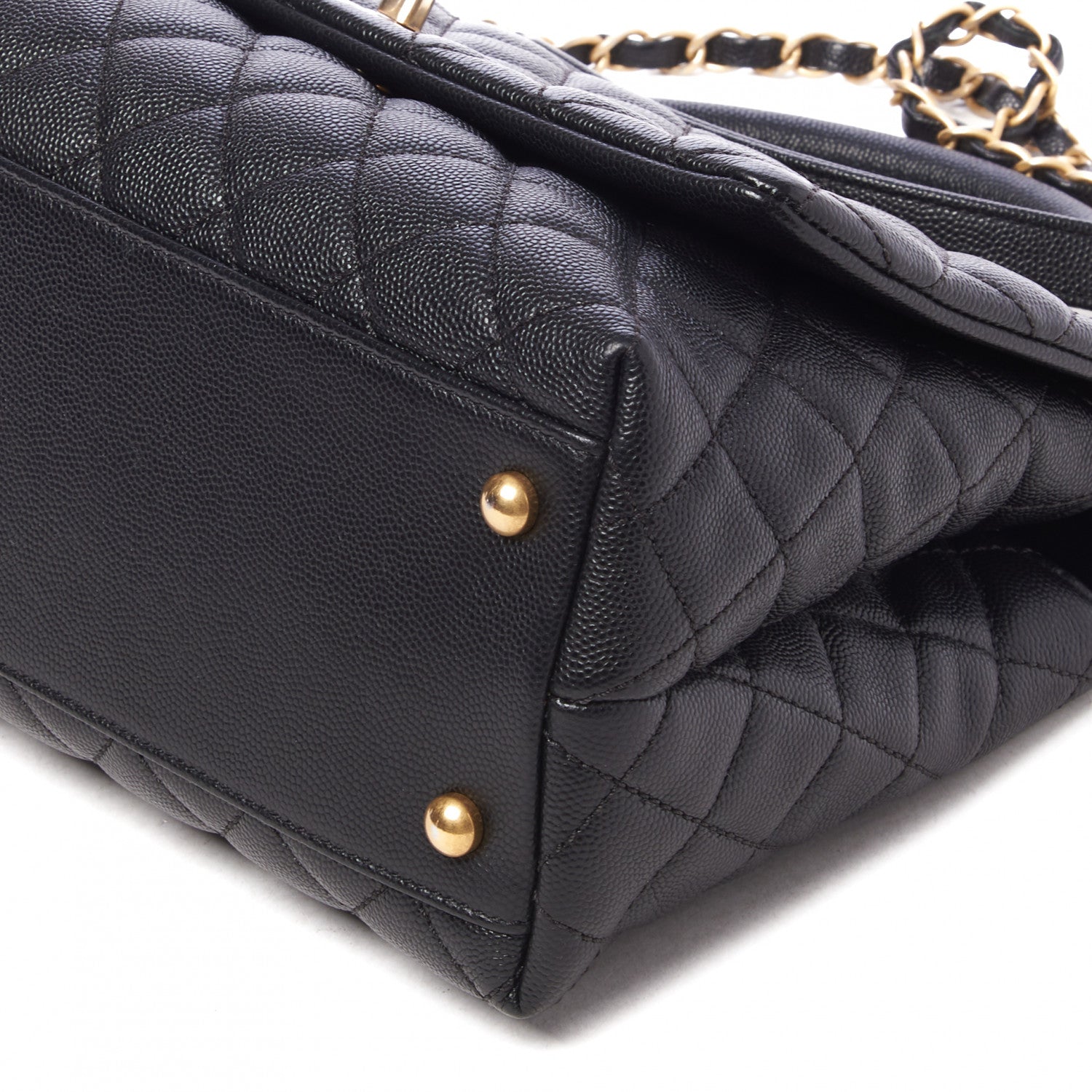 Chanel Caviar Quilted Small Coco Handle Flap Black 5 of 9