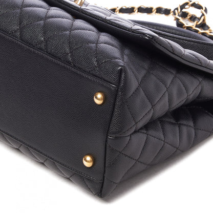 Chanel Caviar Quilted Small Coco Handle Flap Black 5 of 9