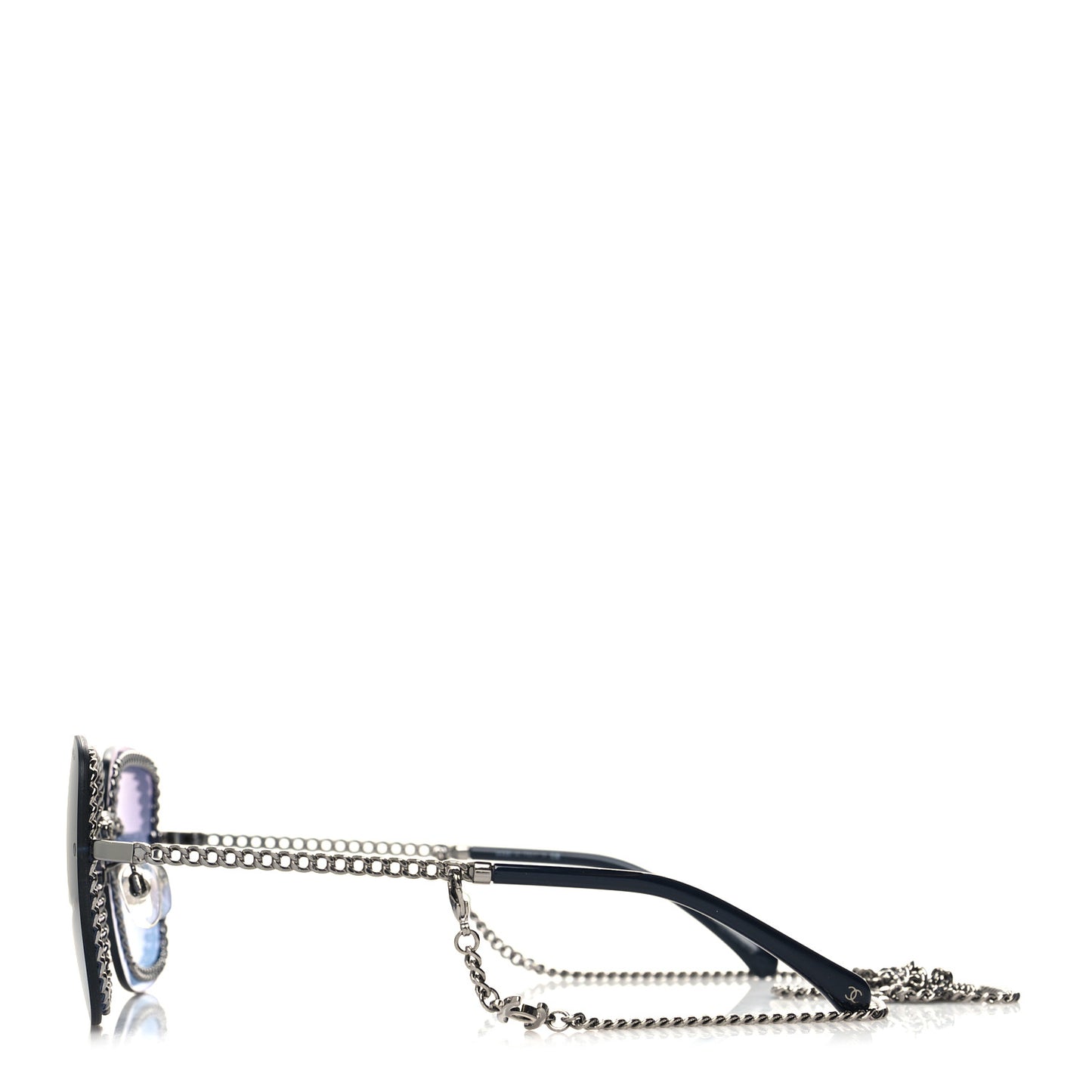 Chain Square Sunglasses 4244 Blue