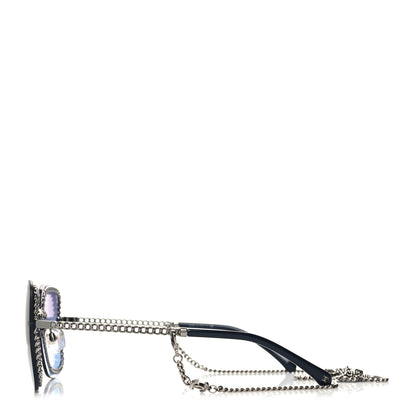 Chanel Chain Square Sunglasses 4244 Blue 3 of 8