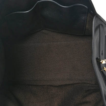 Prada Soft Grain Calfskin Large Tote Bag Black 5 of 9