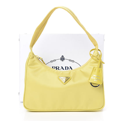 Prada Tessuto Nylon Saffiano Mini Re-Edition 2000 Bag Ananas 13 of 13