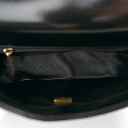 Chanel Shiny Lambskin Quilted Coco Trip Flap Bag Black 5 of 11