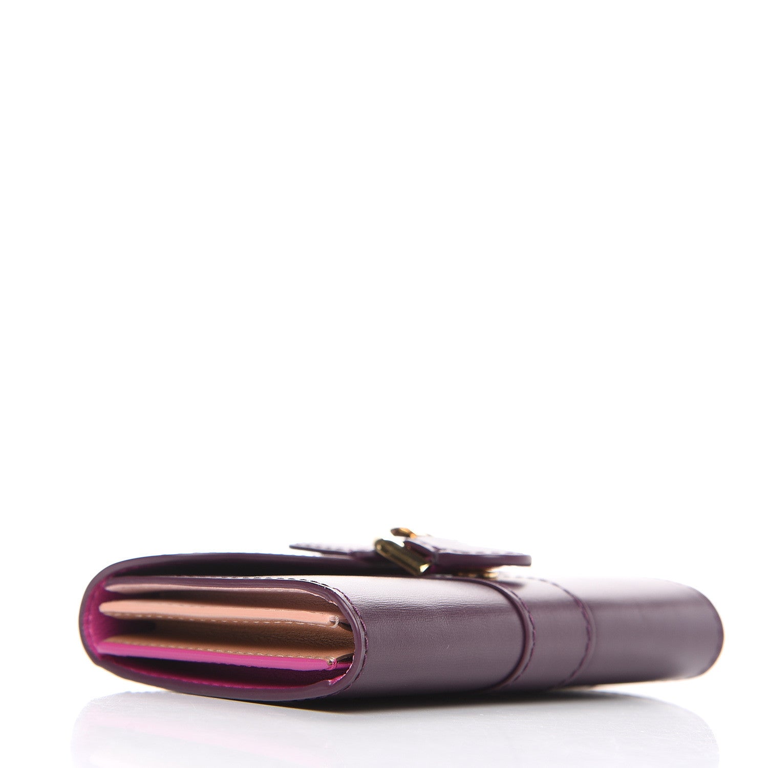 Delvaux Box Calfskin Magic Brillant Card Holder Prune Heliotrope Vison 3 of 5
