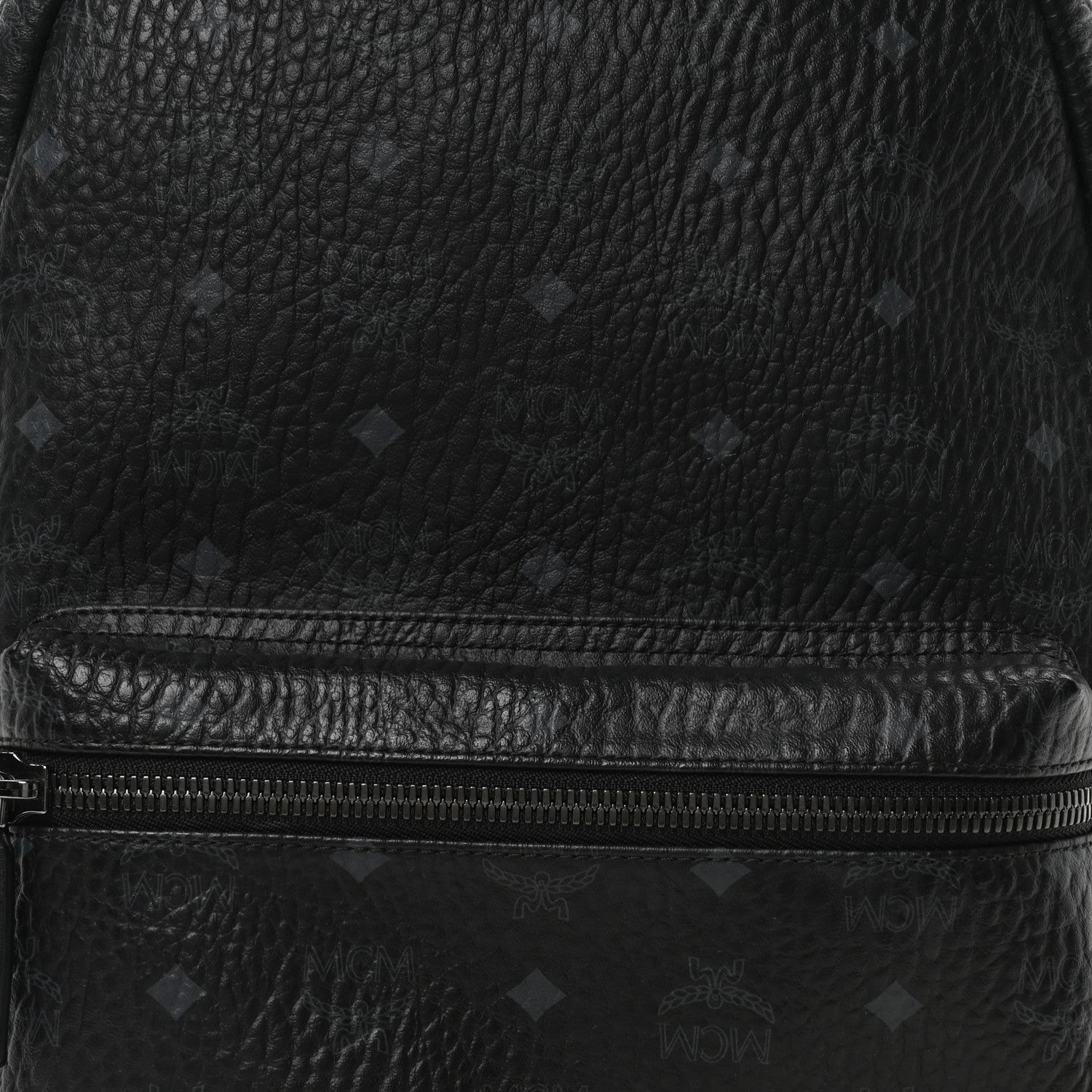 MCM Visetos Large Stark Backpack Black 8 of 10