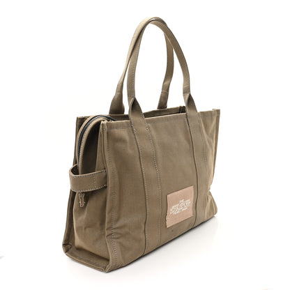 Marc Jacobs Cotton Canvas Large The Tote Bag Slate Green 3 of 13
