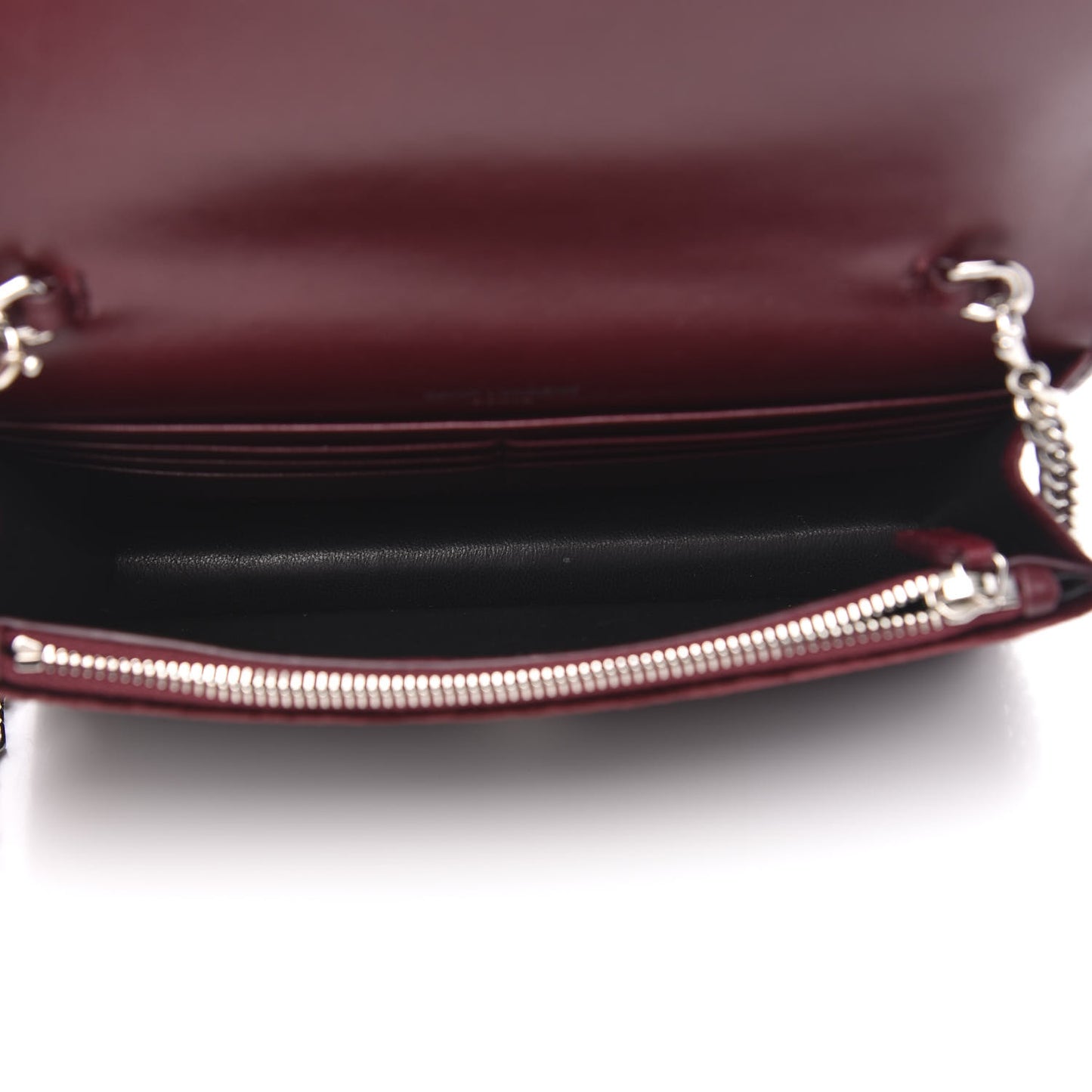 Velvet Crystal Monogram Kate Tassel Shoulder Bag Burgundy