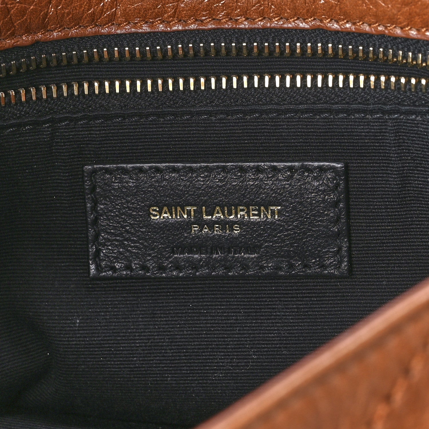 Saint Laurent Crinkled Calfskin Matelasse Monogram Medium Niki Chain Satchel Caramel 7 of 13