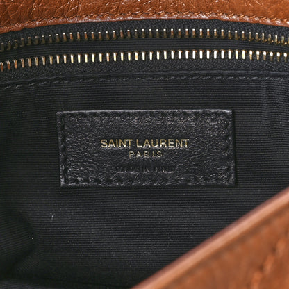 Saint Laurent Crinkled Calfskin Matelasse Monogram Medium Niki Chain Satchel Caramel 7 of 13