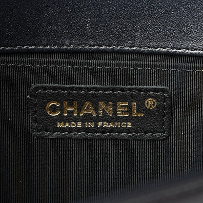 Chanel Lambskin Quilted Medium Boy Flap Black 5 of 14