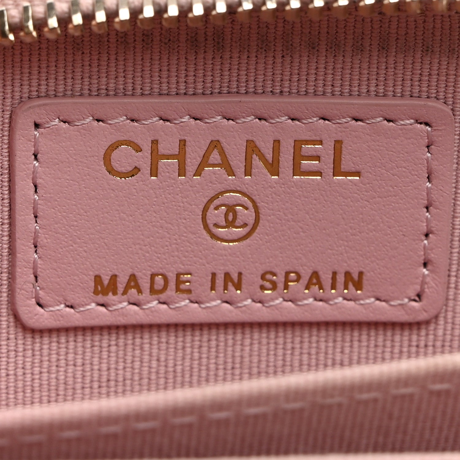 Chanel Caviar Quilted Zip Coin Purse Light Pink 6 of 8