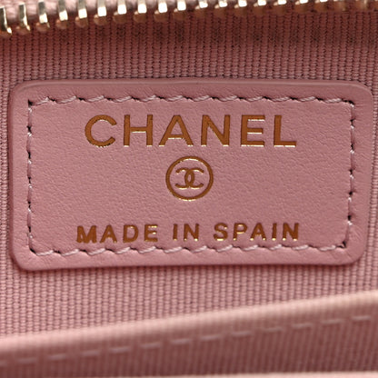 Chanel Caviar Quilted Zip Coin Purse Light Pink 6 of 8