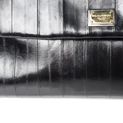 Dolce & Gabbana Eel Large Miss Sicily Satchel Black 11 of 16