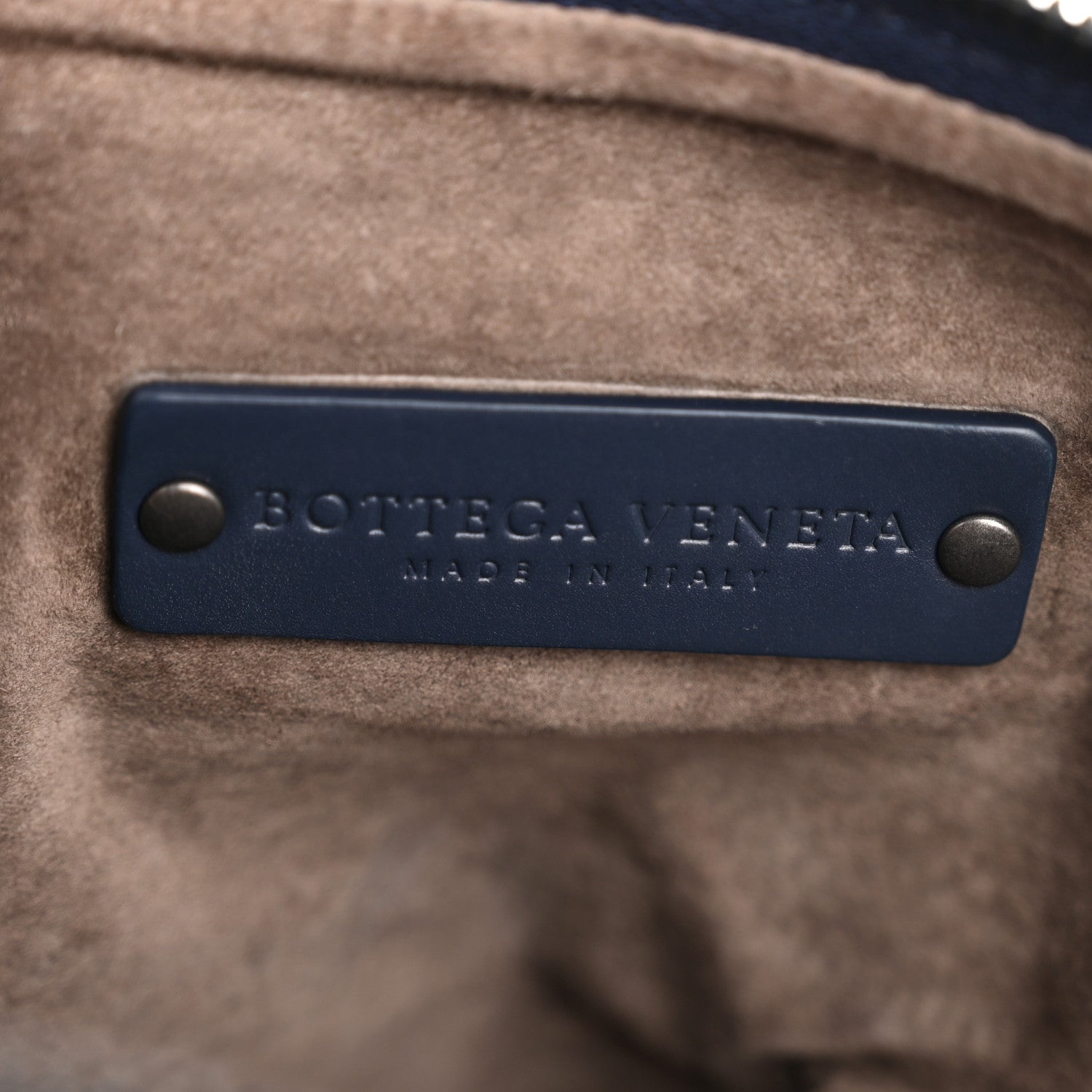 Bottega Veneta Nappa Intrecciato Shoulder Bag Dark Navy 1832964