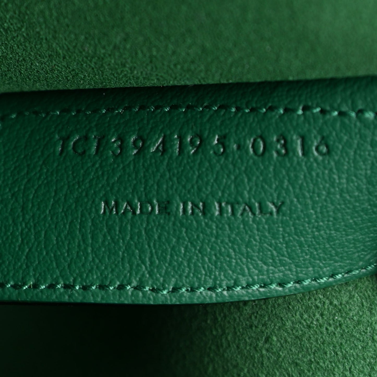 Calfskin Large Shopping Tote Emerald Green