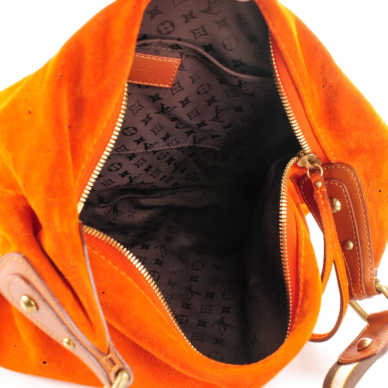 Louis Vuitton Suede Mahina Onatah GM Orange 5 of 7