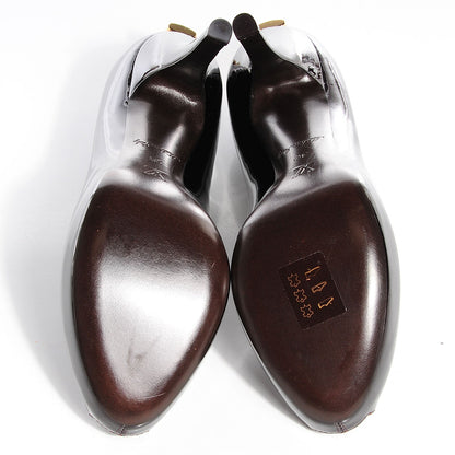 Louis Vuitton Patent Oh Really Peep Toe Pumps Amarante 38 5 of 6