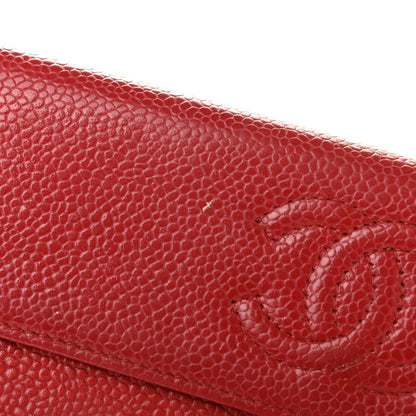 Chanel Caviar Timeless CC Large Flap Wallet Red 17 of 18