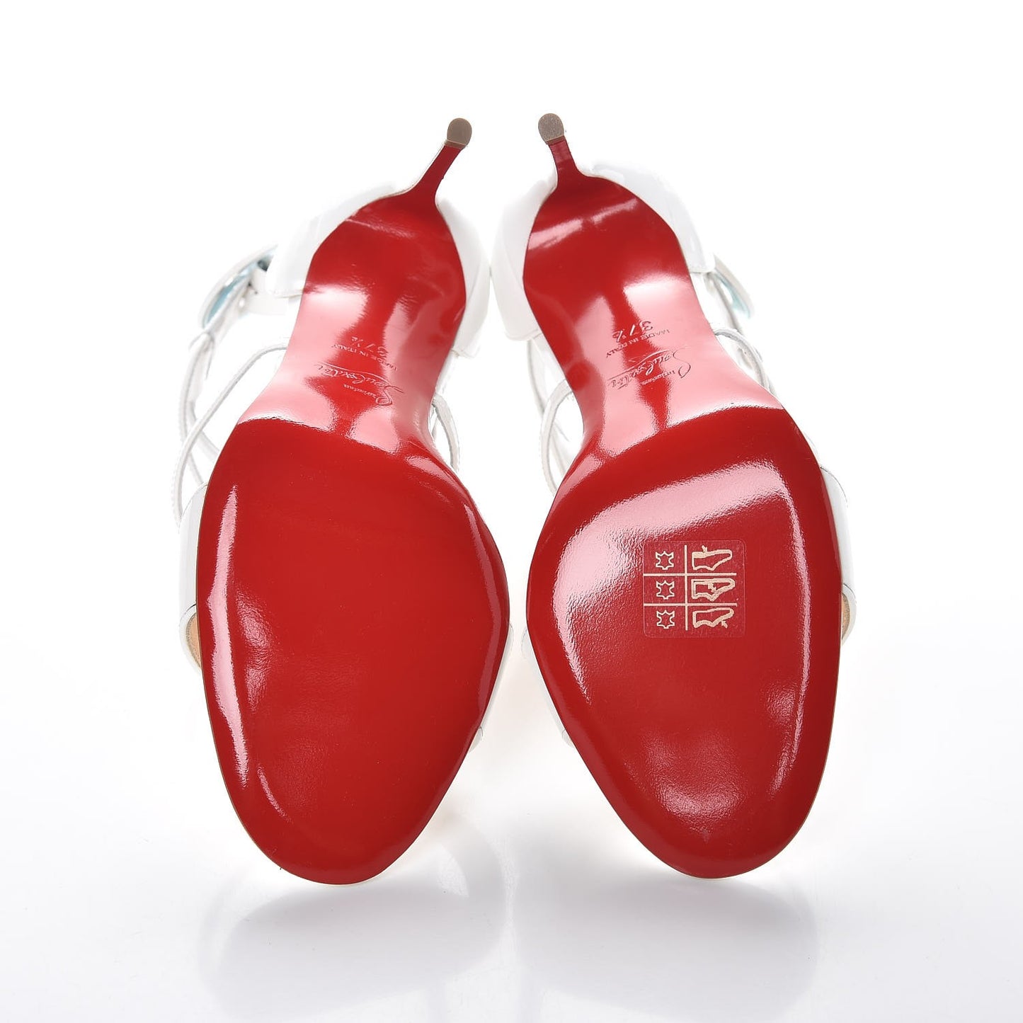 Patent Calfskin Choca 100 Sandals 37.5 Latte