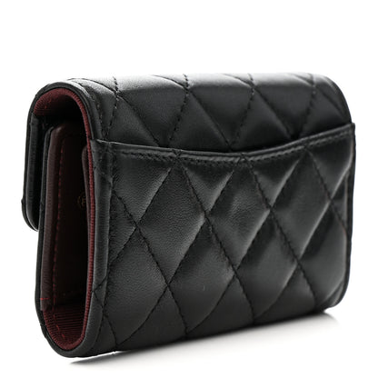Chanel Lambskin Quilted 4 Key Holder Black 3 of 9