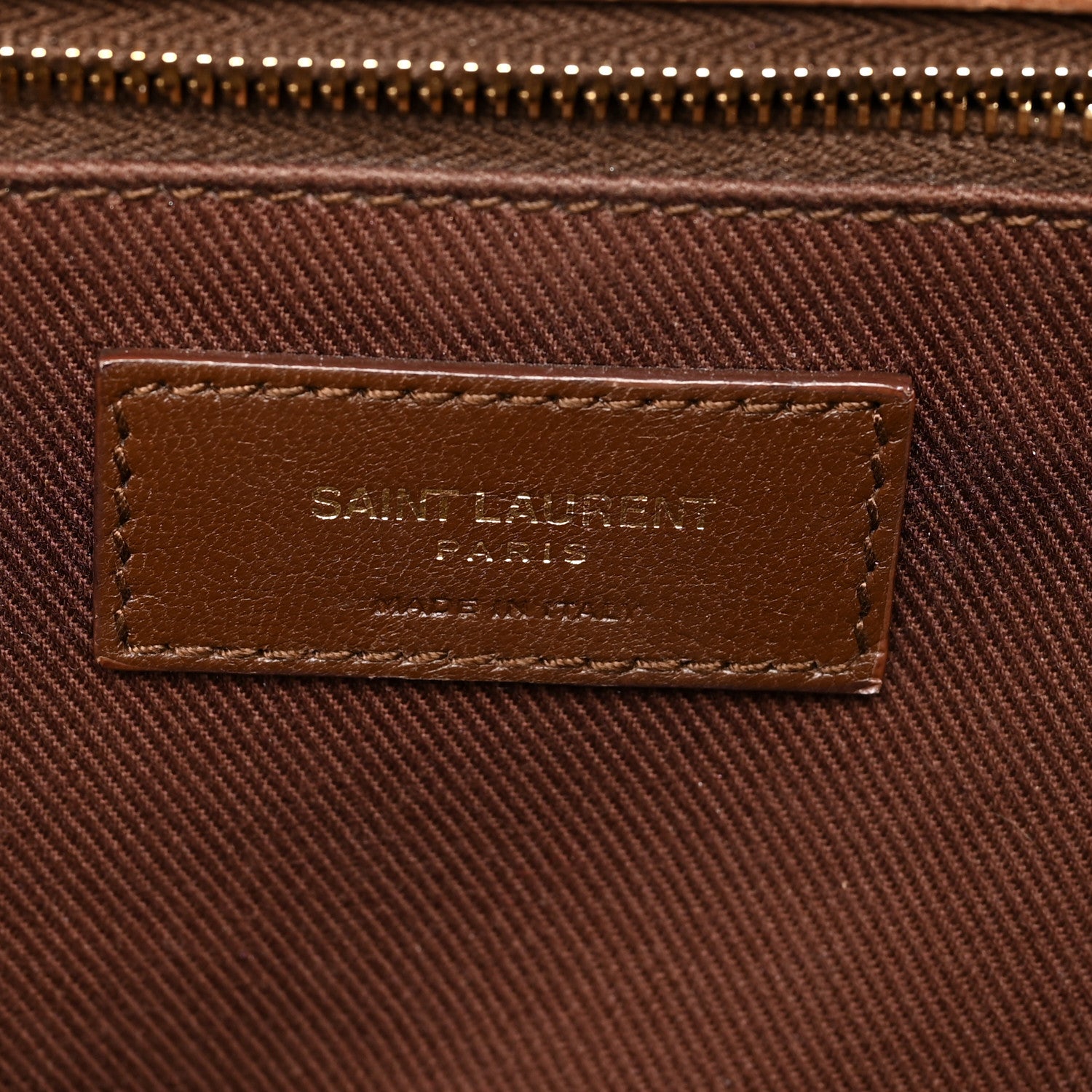 Saint Laurent Crinkled Calfskin Matelasse Monogram Medium Niki Chain Satchel Brown 6 of 14