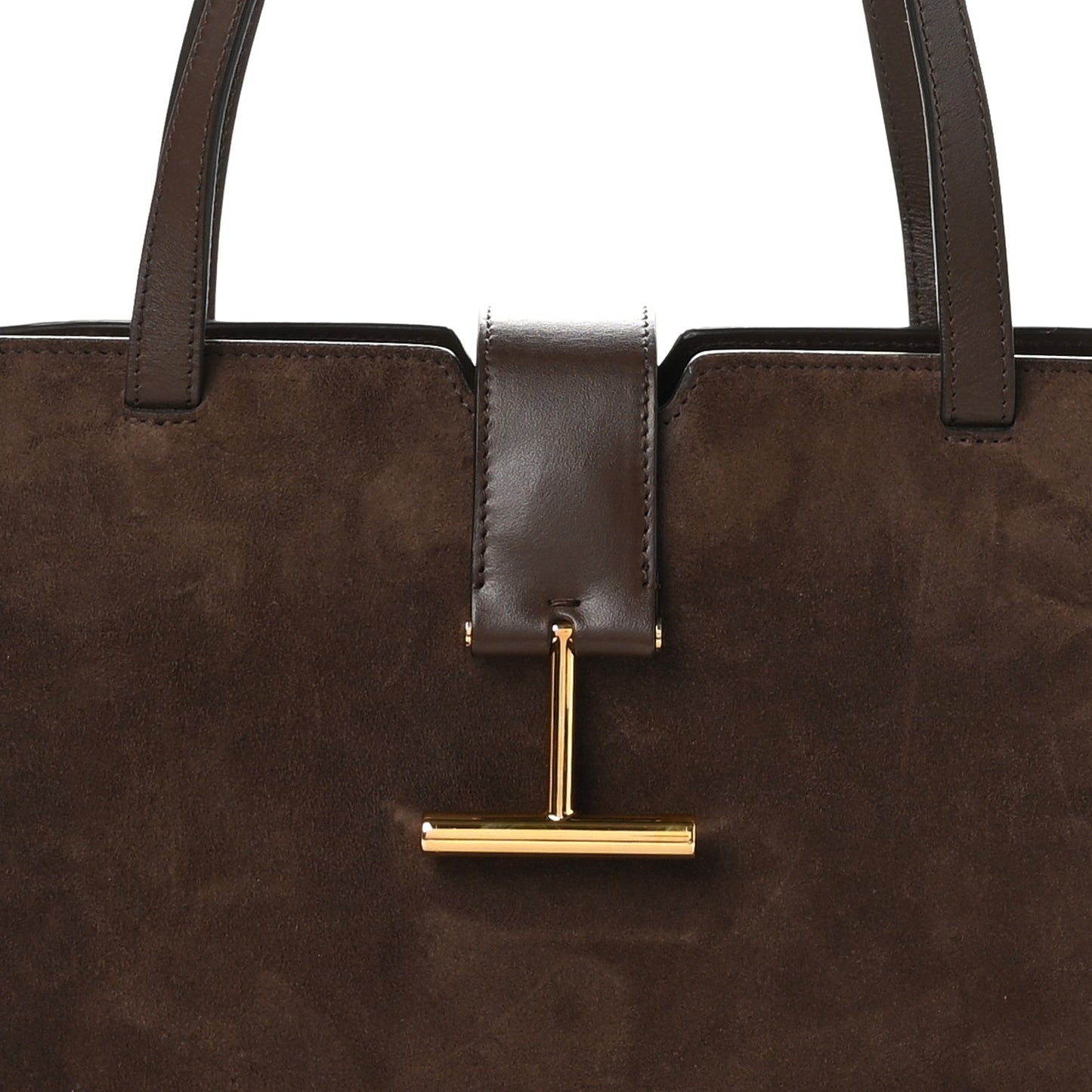 Suede Medium Tara Shoulder Bag Brown