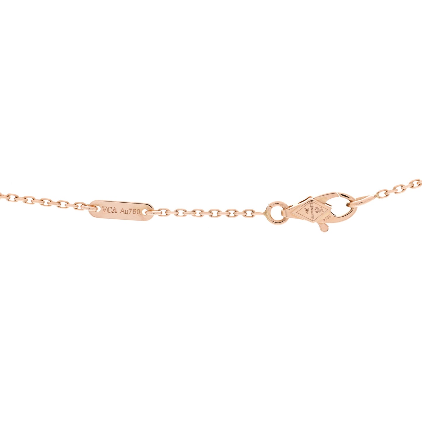 18K Rose Gold Sweet Alhambra Pendant Necklace