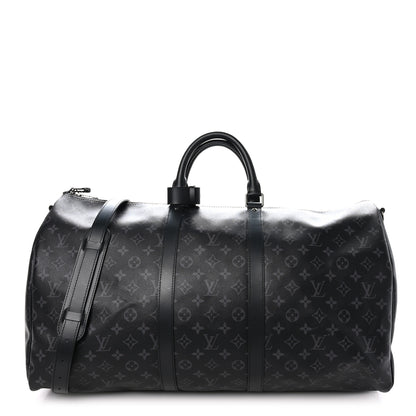 Louis Vuitton Monogram Eclipse Keepall Bandouliere 55 1 of 11