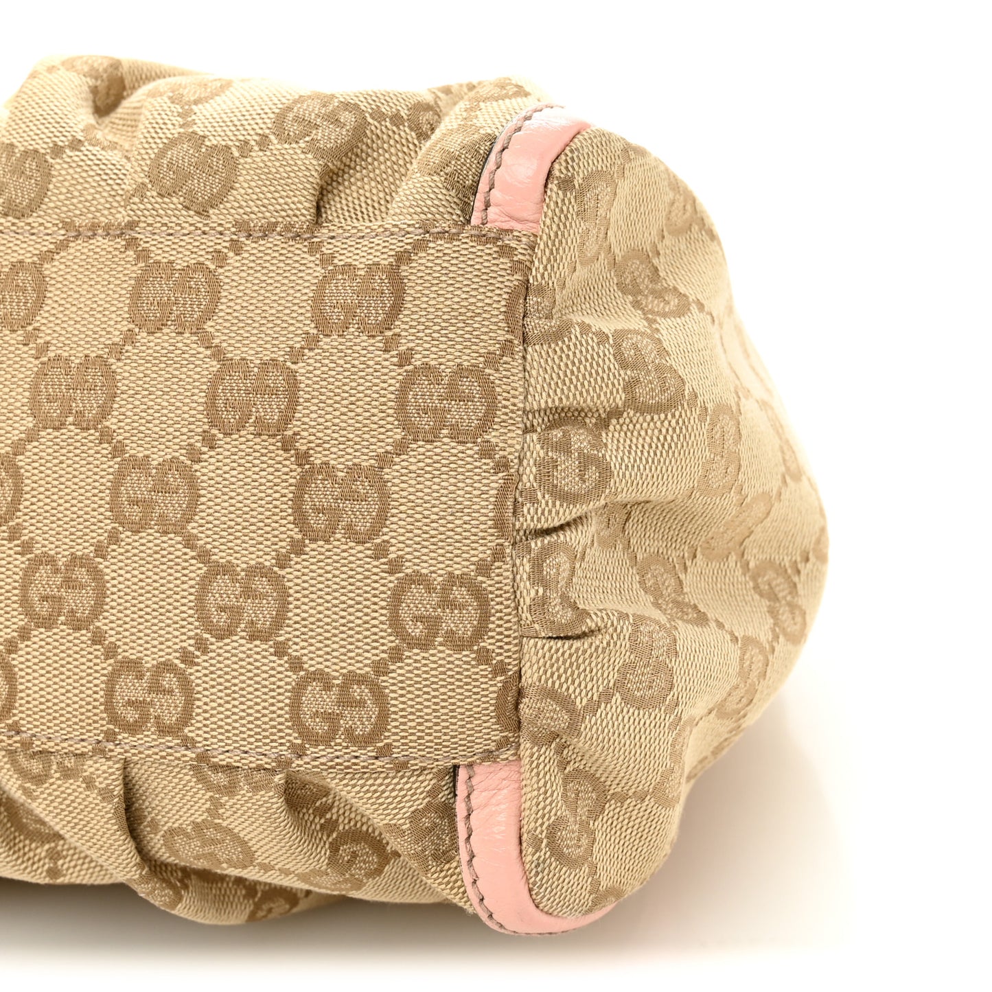 Monogram Medium D Gold Ring Hobo Pink