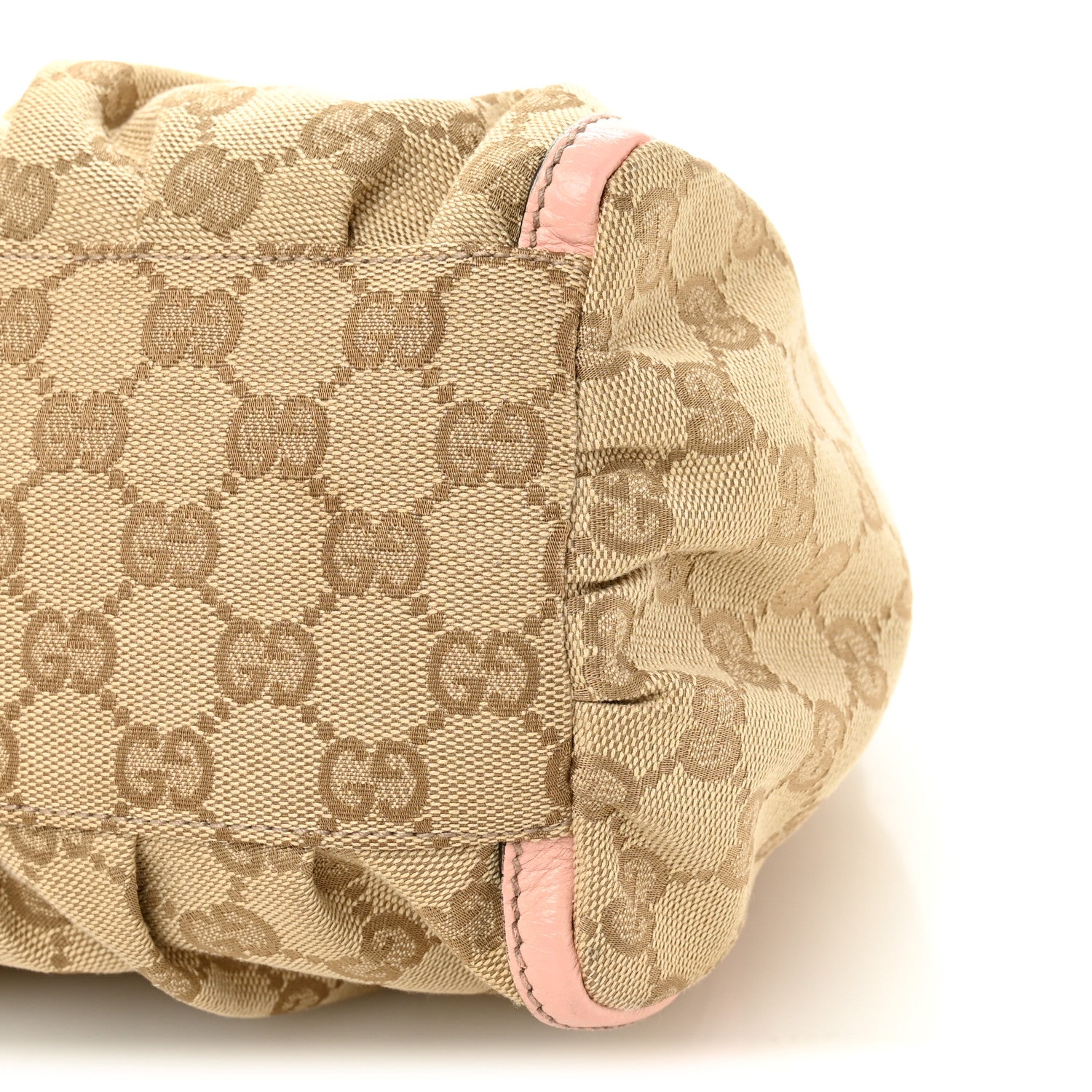 Gucci Monogram Medium D Gold Ring Hobo Pink 10 of 11