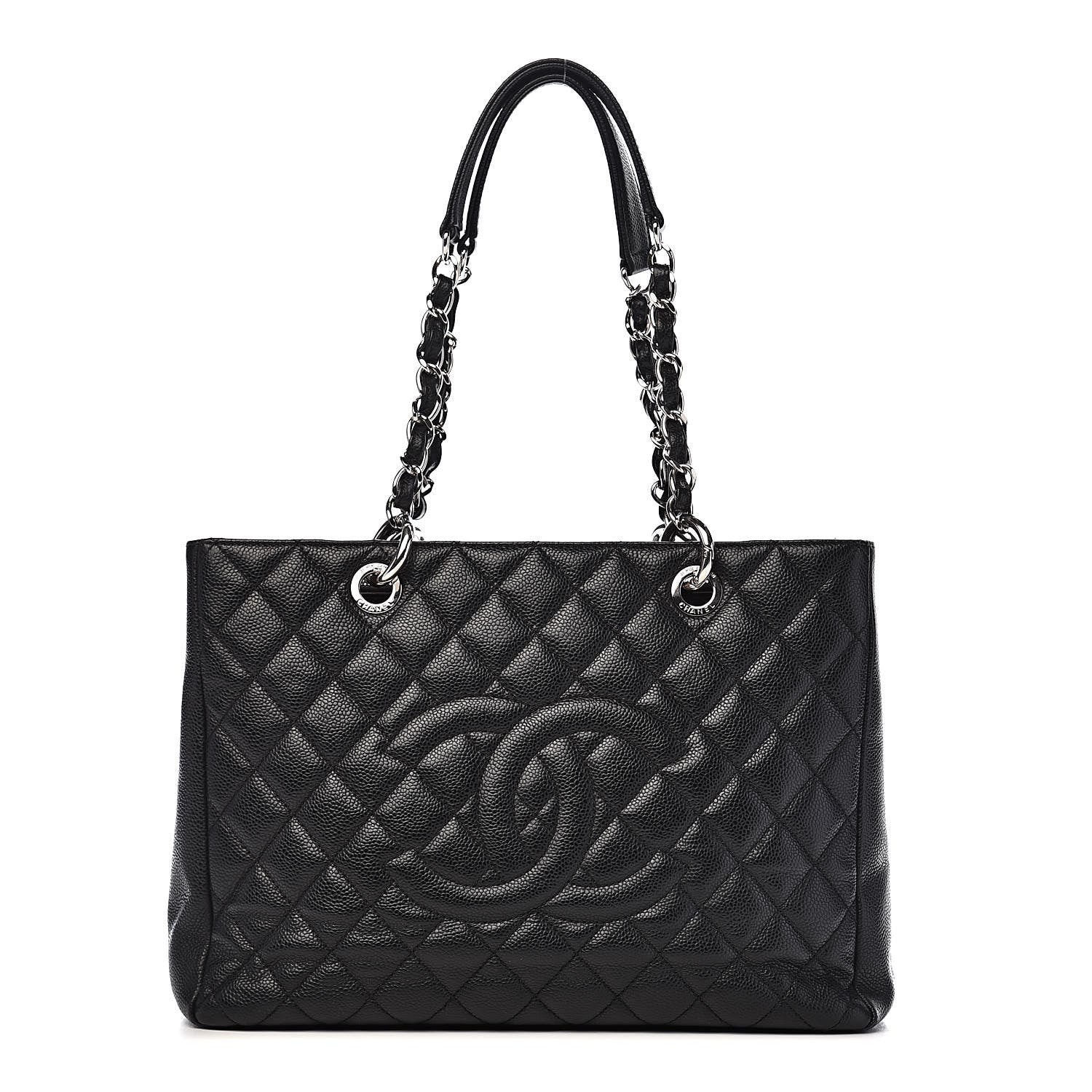 Chanel Caviar Quilted Grand Shopping Tote GST Black 1 of 11