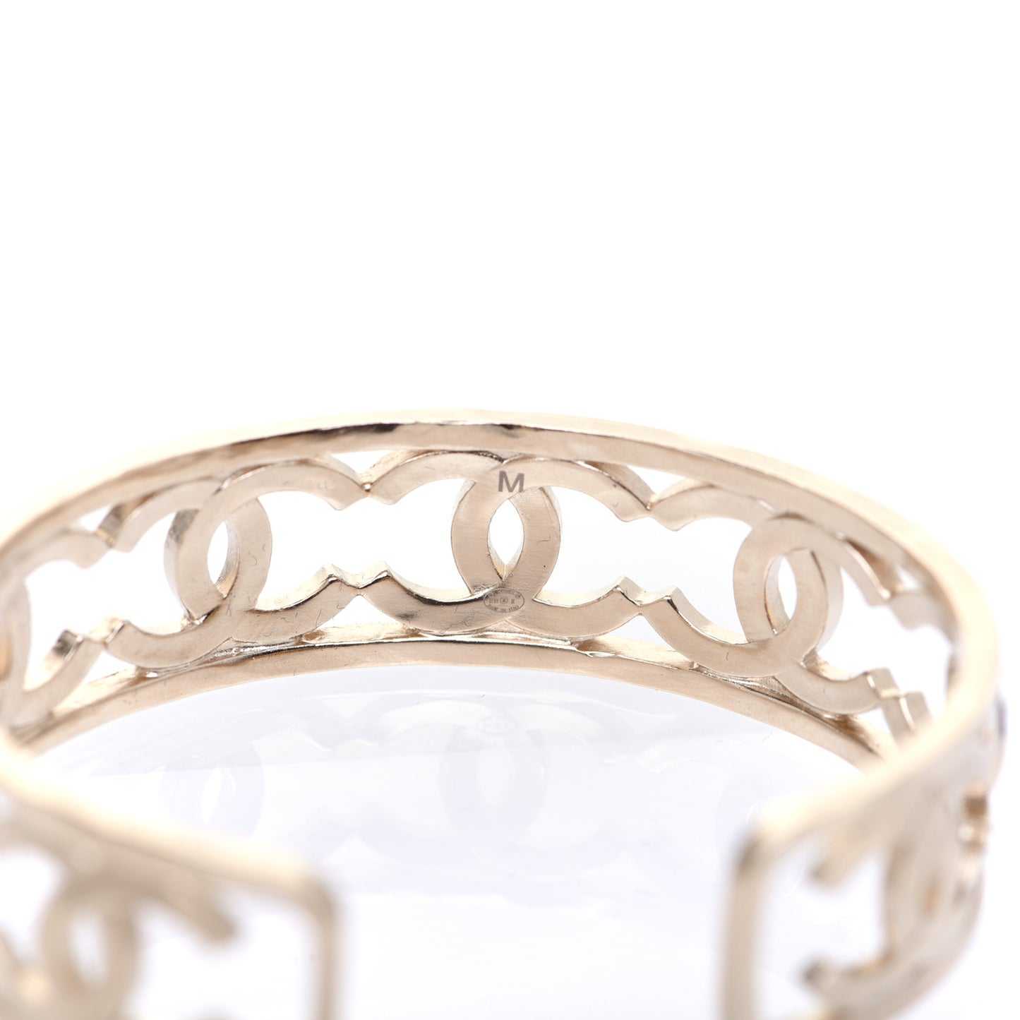 Metal Logo CC Cuff Gold