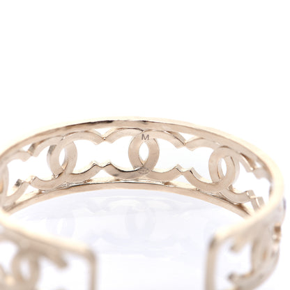 Chanel Metal Logo CC Cuff Gold 3 of 5