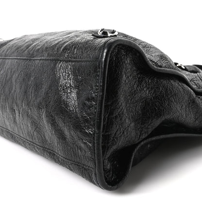 Balenciaga Agneau Classic Silver Hardware City Black 11 of 12