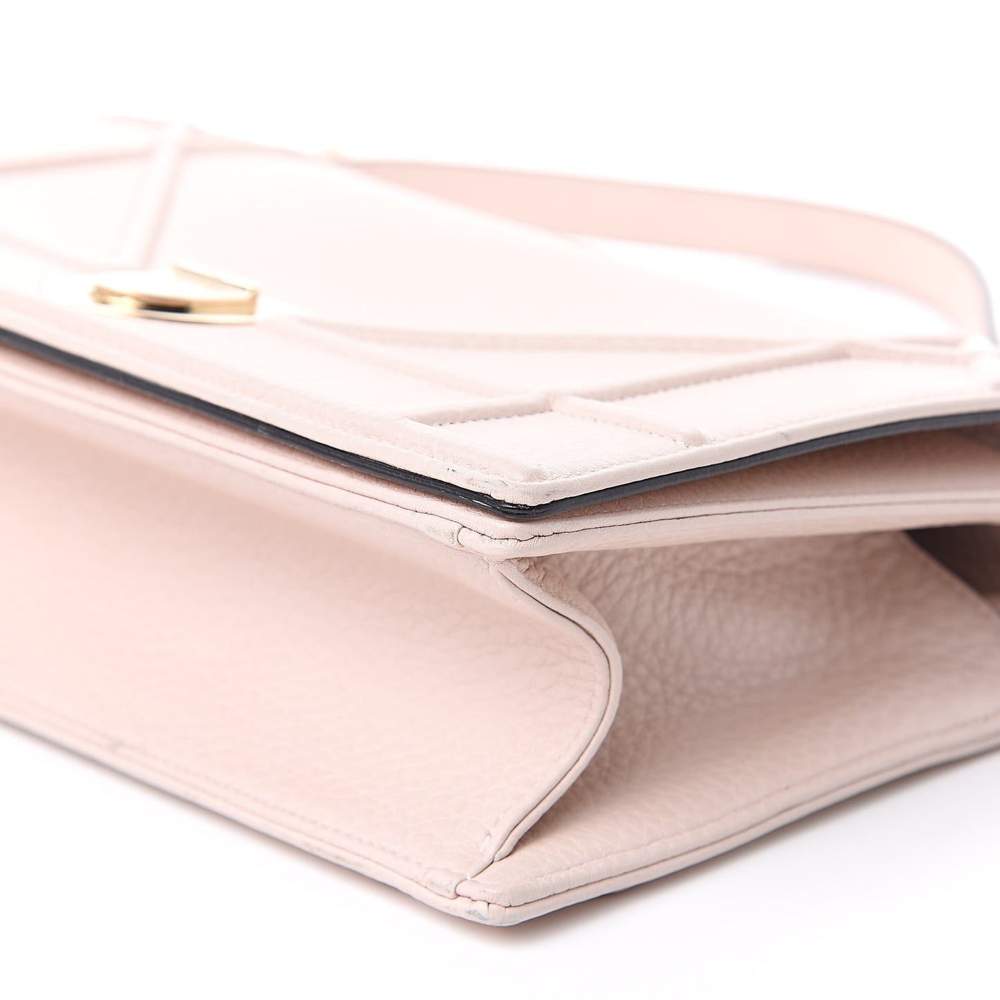 Grained Calfskin Cannage Medium Diorama Flap Bag Rose Poudre