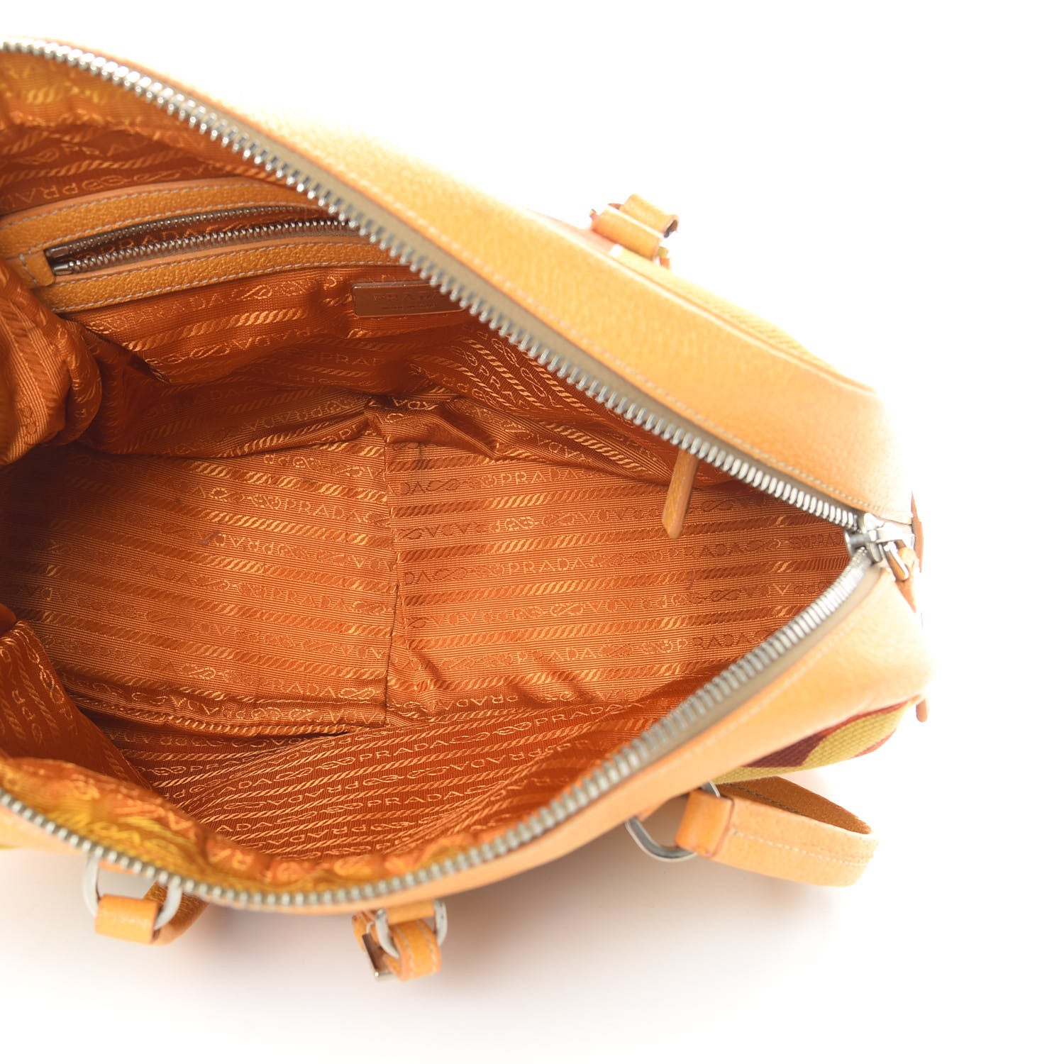 Prada Canvas Canapa St. Soho Bowler Bag Soleil 5 of 18
