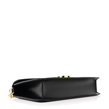 Celine Shiny Calfskin Triomphe Margo Wallet on Chain Black 4 of 11