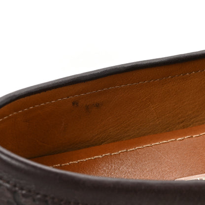 Gucci Soft Guccissima Womens Driver Loafers 36.5 Chocolate 9 of 10