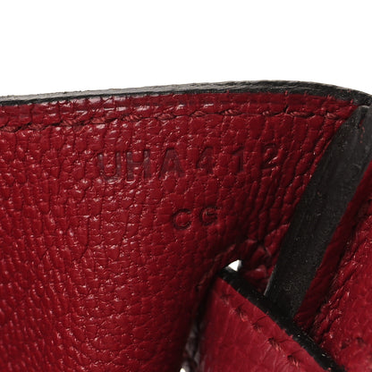 Hermes Togo Birkin 25 Rouge Grenat 7 of 13