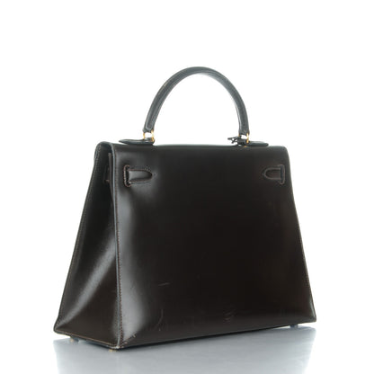 Hermes Box Kelly Sellier 32 Chocolate 3 of 25