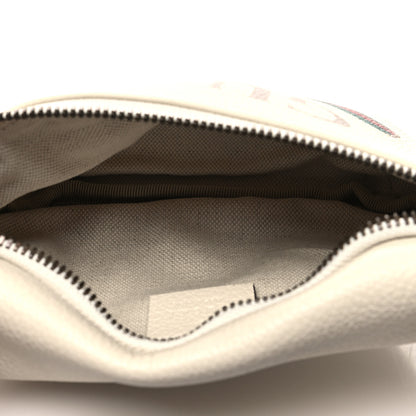 Gucci Grained Calfskin Small Logo Belt Bag White 5 of 10