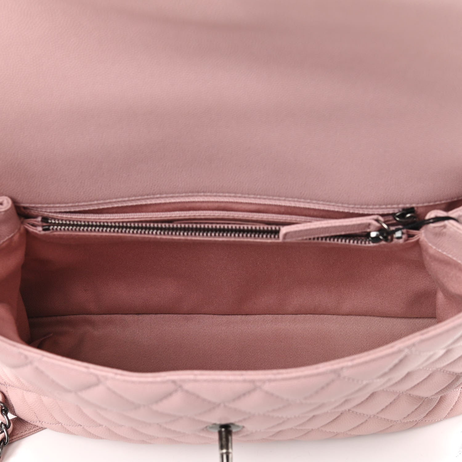 Chanel Caviar Quilted Medium Coco Handle Flap Light Pink 7 of 17